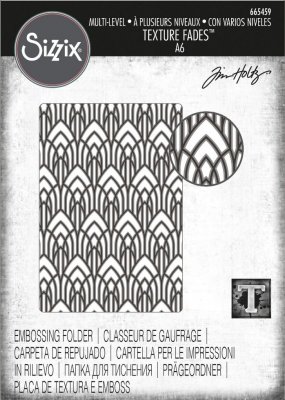 Sizzix 3-D Texture Fades Embossing Folder - Arched by Tim Holtz