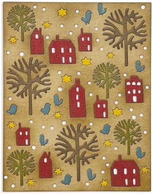 Sizzix Thinlits Die - Countryside by Tim Holtz