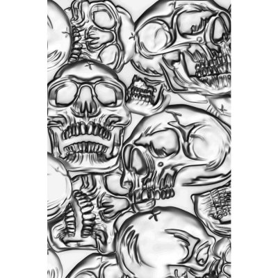 Sizzix 3-D Texture Fades Embossing Folder - Skulls by Tim Holtz
