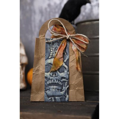 Sizzix 3-D Texture Fades Embossing Folder - Skulls by Tim Holtz