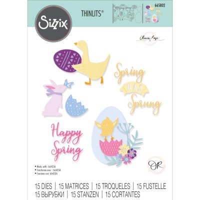 Sizzix Thinlits Dies - Spring Has Sprung by Olivia Rose (15 dies)