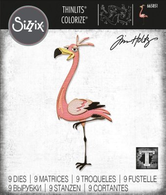 Sizzix Thinlits Die Set - Gladys Colorize by Tim Holtz (9 dies)
