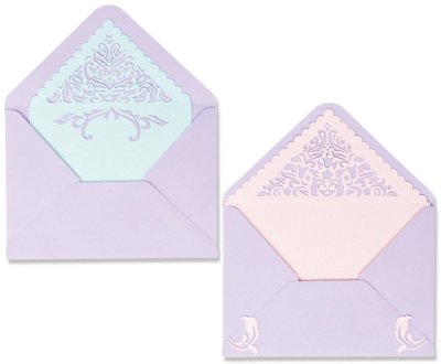 Sizzix Thinlits Die Set - Lace Envelope Liners by Lisa Jones (9 dies)