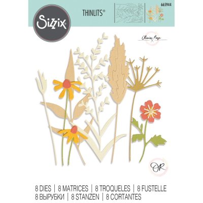 Sizzix Thinlits Die Set - Delicate Autumn Stems (8 dies)