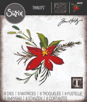 Sizzix Thinlits Die Set - Holiday Brushstroke #3 by Tim Holtz (8 dies)