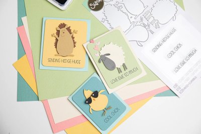 Sizzix Thinlits Die Set with Stamps - Crazy Creatures #1