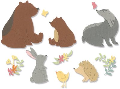 Sizzix Thinlits Die Set - Nature Friends (11 dies)