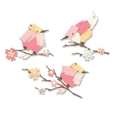 Sizzix Thinlits Die Set - Painted Birds by Olivia Rose (11 dies)