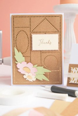 Sizzix Thinlits Dies - Faux Postage by Eileen Hull