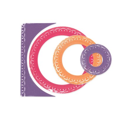 Sizzix Framelits Dies - Fanciful Alena Arched Circles by Stacey Park (9 dies)