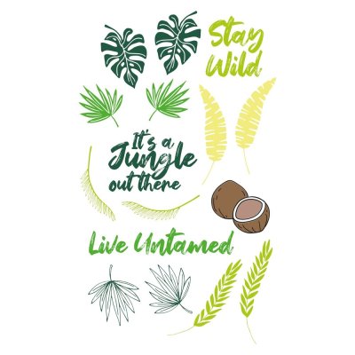 Sizzix Clear Stamp Set - Stay Wild (18 dies)