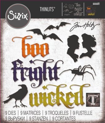 Sizzix Thinlits Die Set - Vault Gothic Portraits by Tim Holtz (9 dies)