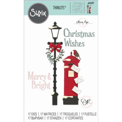 Sizzix Thinlits Die - Letters at Christmas by Olivia Rose