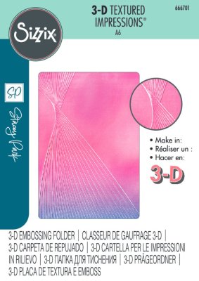 Sizzix 3D Textured Impressions Embossing Folder - French Twist Cosmopolitan