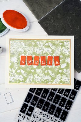 Sizzix 3D Textured Impressions A5 Embossing Folder - Pines by 49 and Market