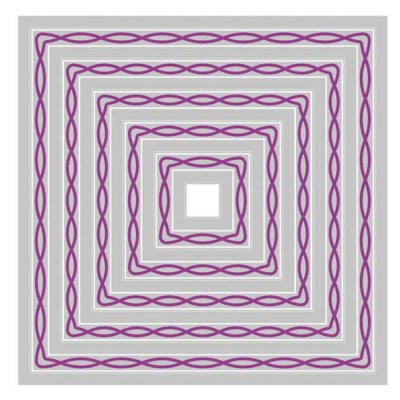 Sizzix Framelits Dies - Fanciful Yvette Interlaced Squares by Stacey Park (11 dies)