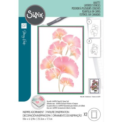 Sizzix Stencil Pack - Cosmopolitan Inspire Adornment by Stacey Park (2 pack)