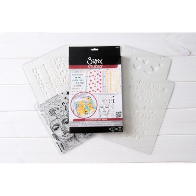 FÖRBESTÄLLNING! Sizzix Clear Stamp Set - Possibilitarian (13 dies plus 3 stencils)