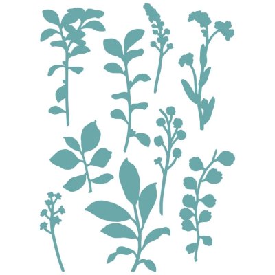 Sizzix Framelits Die Set - Fine Stems #02 (9 pack)