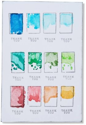 Sizzix Clear Stamps with Framelits Dies - Painted Palettes (13 pack)