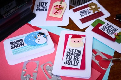 Sizzix Embossing Folder with Thinlits Die Set - Vault Christmas Minis by Tim Holtz (6 pack)