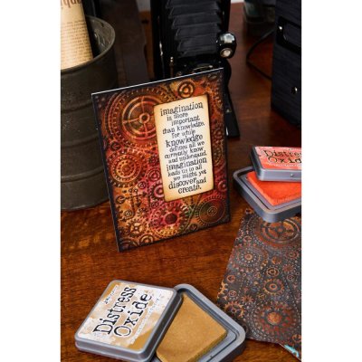 Sizzix Textured Impressions Embossing Folder - Vault Gears by Tim Holtz