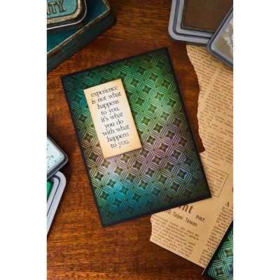 Sizzix Textured Impressions Embossing Folder - Vault Diamonds by Tim Holtz