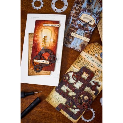 Sizzix Thinlits Die Set - Vault Industrial by Tim Holtz