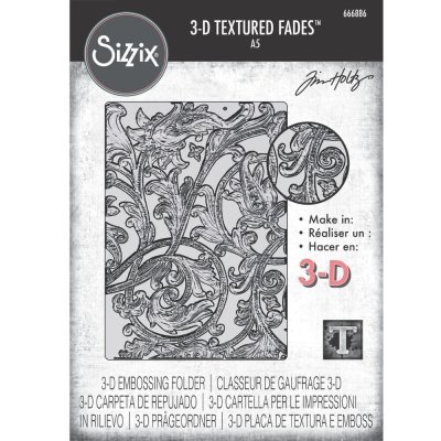 Sizzix 3D Texture Fades A5 Embossing Folder - Entangled Large by Tim Holtz