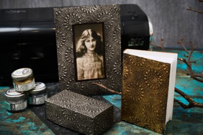 Sizzix 3D Texture Fades A5 Embossing Folder - Kaleidoscope Large by Tim Holtz