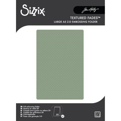 Sizzix Texture Fades A5 Embossing Folder - Dots by Tim Holtz