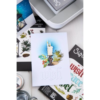 Sizzix Thinlits Die Set - Winter Candlelight by Tim Holtz (18 dies)