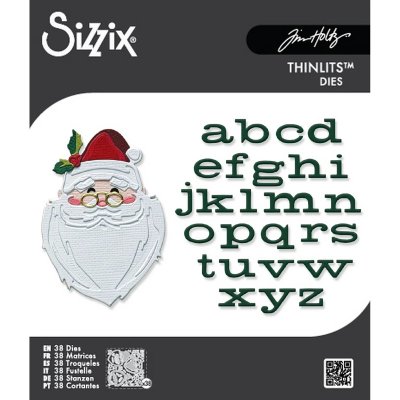 Sizzix Thinlits Die Set - Letter to Santa by Tim Holtz (38 dies)