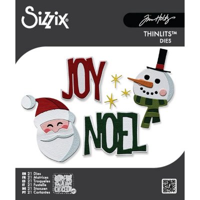 Sizzix Thinlits Die Set - Holiday Tidings by Tim Holtz (21 dies)