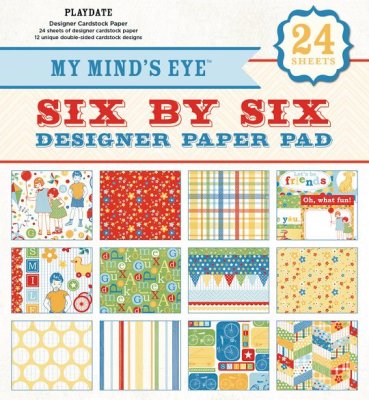 My Minds Eye - 6" x 6" Playdate Paper Pad (24 sheets)