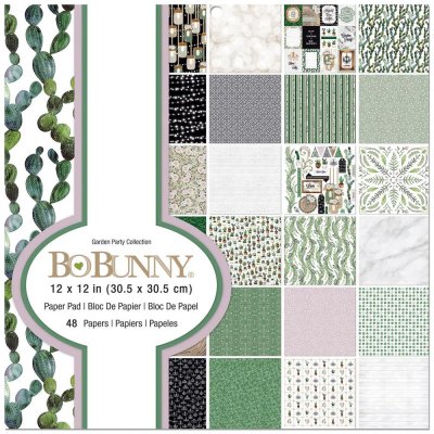 BoBunny 12”x12” Paper Pad - Garden Party (48 sheets)