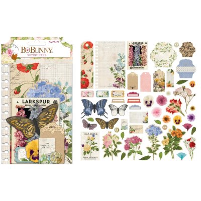 BoBunny Botanical Journal Noteworthy Die-Cuts (54 pack)