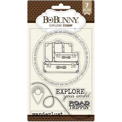 BoBunny 4"x6" Clear Stamps - Explore