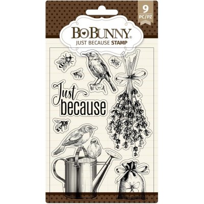 BoBunny 4"x6" Clear Stamps - Just Because