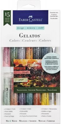 Faber Castell Gelatos Colors Kit - Translucents (15 pieces)