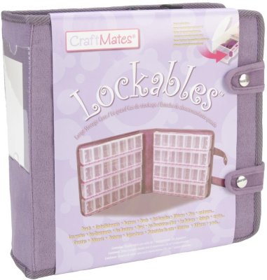 Craft Mates Lockables Large Organizer Case - Purple Ultrasuede