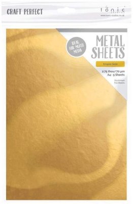 Tonic Studios Craft Perfect Metal Sheets - Empire Gold (5 sheets)