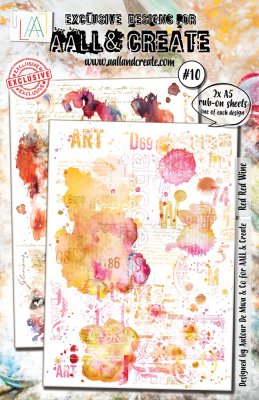 Aall and Create A5 Rub-Ons - Red Red Wine