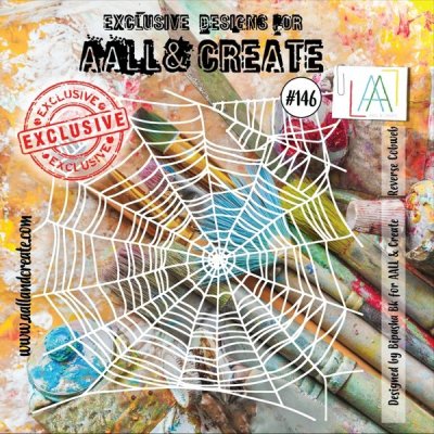 AALL & Create 15x15cm Stencil - Reverse Cobweb