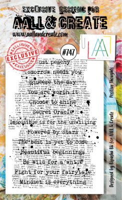 AALL and Create A6 Stamp Set - Positive Thoughts