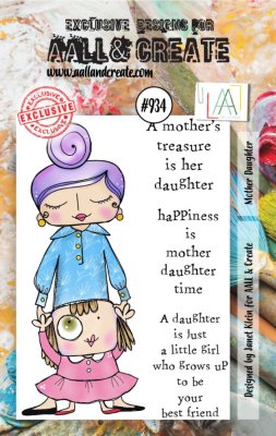FÖRBESTÄLLNING! AALL & Create A7 Stamps #934 - Mother Daughter