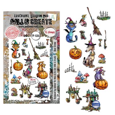 Aall and Create A6 Stamp Set - Whispers of Halloween Boo Crew