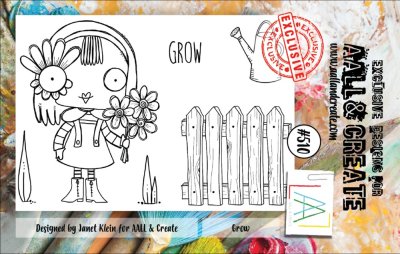 AALL & Create A7 Stamp Set - Grow
