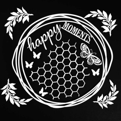 49 & Market Dusty Attic 6”x6” Archival Chipboard - Happy Moments White