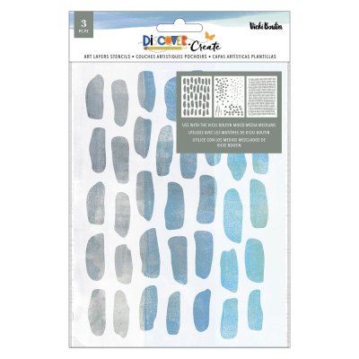 Vicki Boutin Discover + Create Stencil Pack - Art Layers (3 pack)
